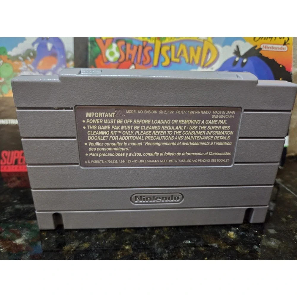 SNES Super Mario World 2: Yoshi's Island Game - Original Box Manual